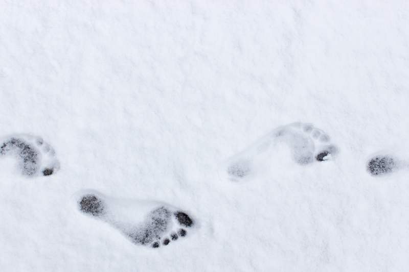 Dlaczego warto chodzić boso po śniegu