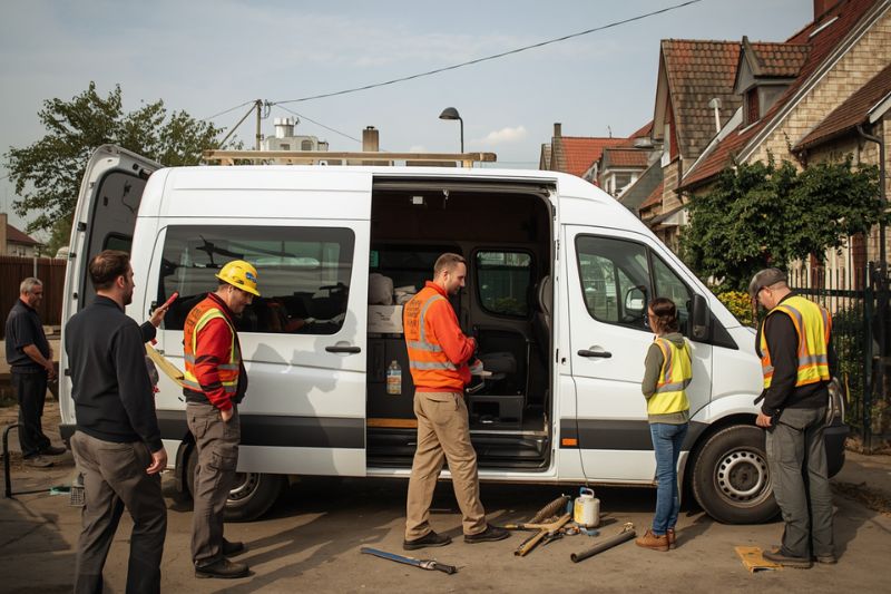 Transport ekipy pracowników – wynajem busa w Libiążu dla firm usługowych